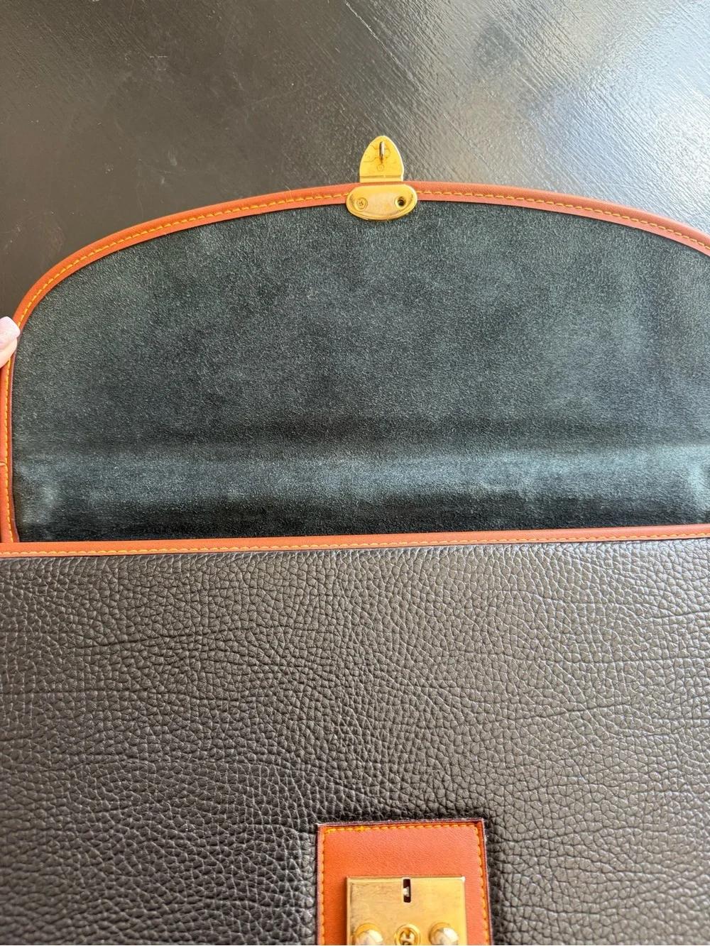 Vintage Dooney & Bourke All-Weather Leather Briefcase / Portfolio Bag